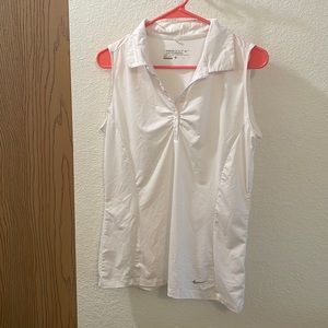 Nike Golf Tour Performance Dri-fit White Tank Top Size Large